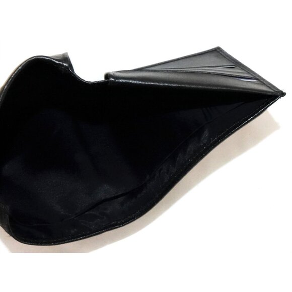 Vintage St Thomas Wallet Black Pebbled Leather Genuine Cowhide Womens Billfold G - Picture 7 of 7